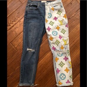 Painted Jeans! Any Logo you like!